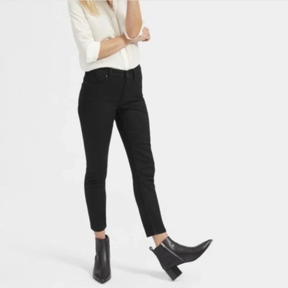 Everlane The Mid Rise Skinny Jeans Black Ankle Length NEW NWT Classic size 24 - Picture 14 of 14